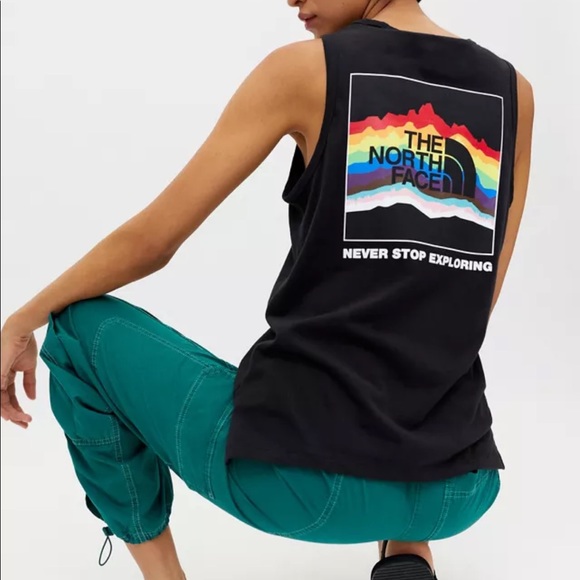 The North Face Tops - THE NORTH FACE Pride Tank Top Black Rainbow Outdoors Adventure Athletic Medium
